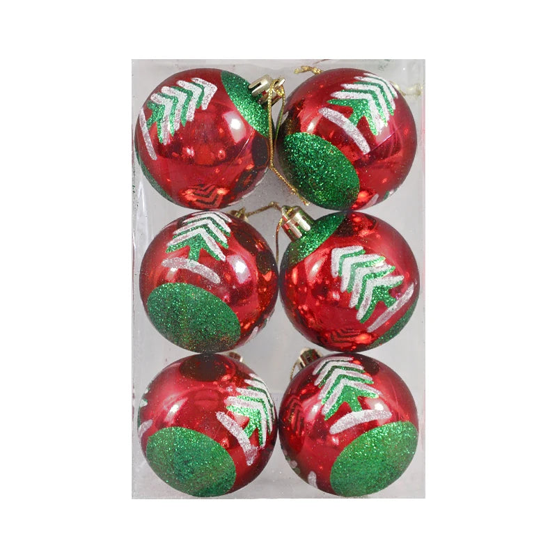 6Pcs/box 6cm Christmas Ball Ornaments