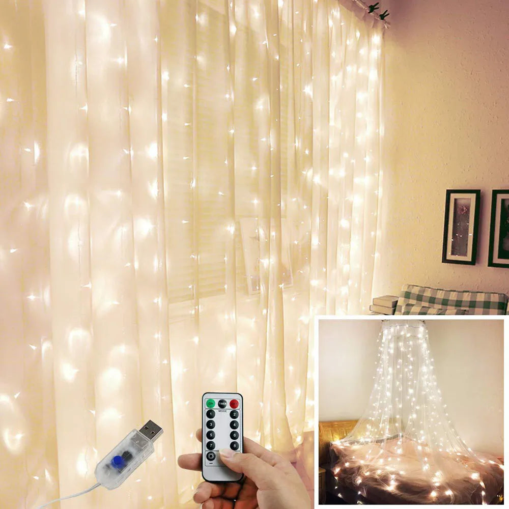 Christmas Curtain Light