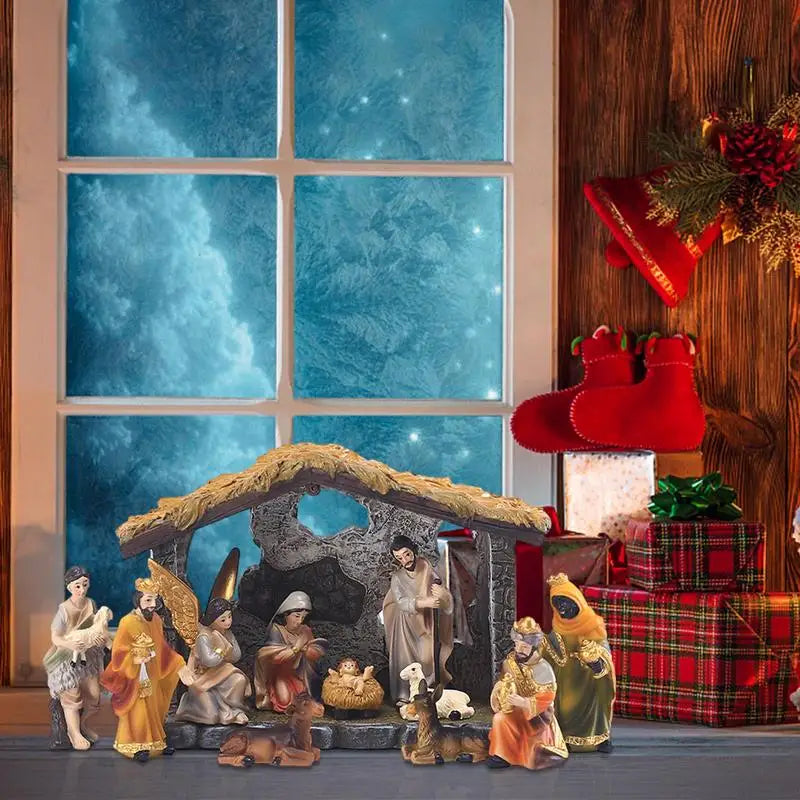 Christmas Manger Nativity Set