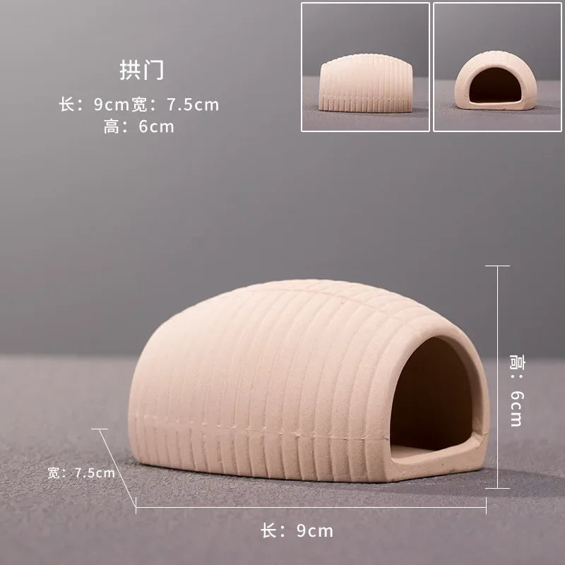 Clay Aquarium Decoration Ceramics Fish Tank Landscaping