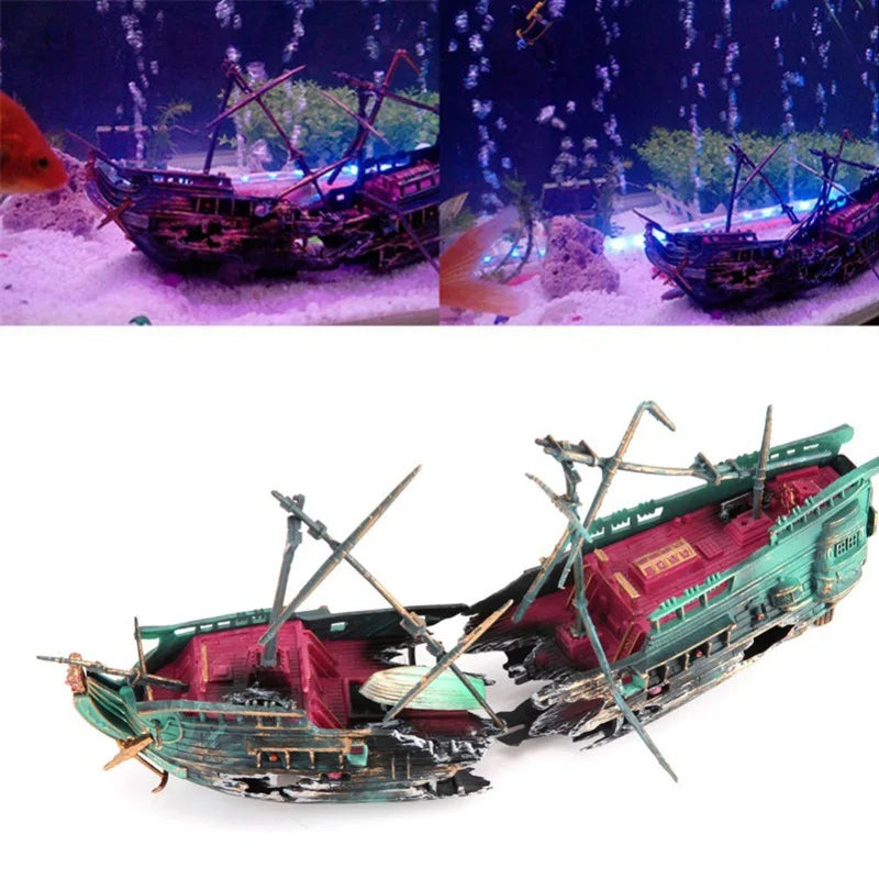 Shipwreck Large Aquarium Decoration