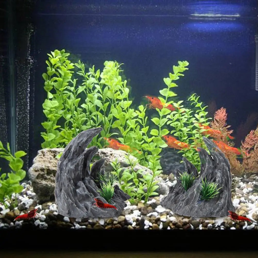 Mountain  Hiding Cave Ornaments For Aquarium Fish Tank Decoration