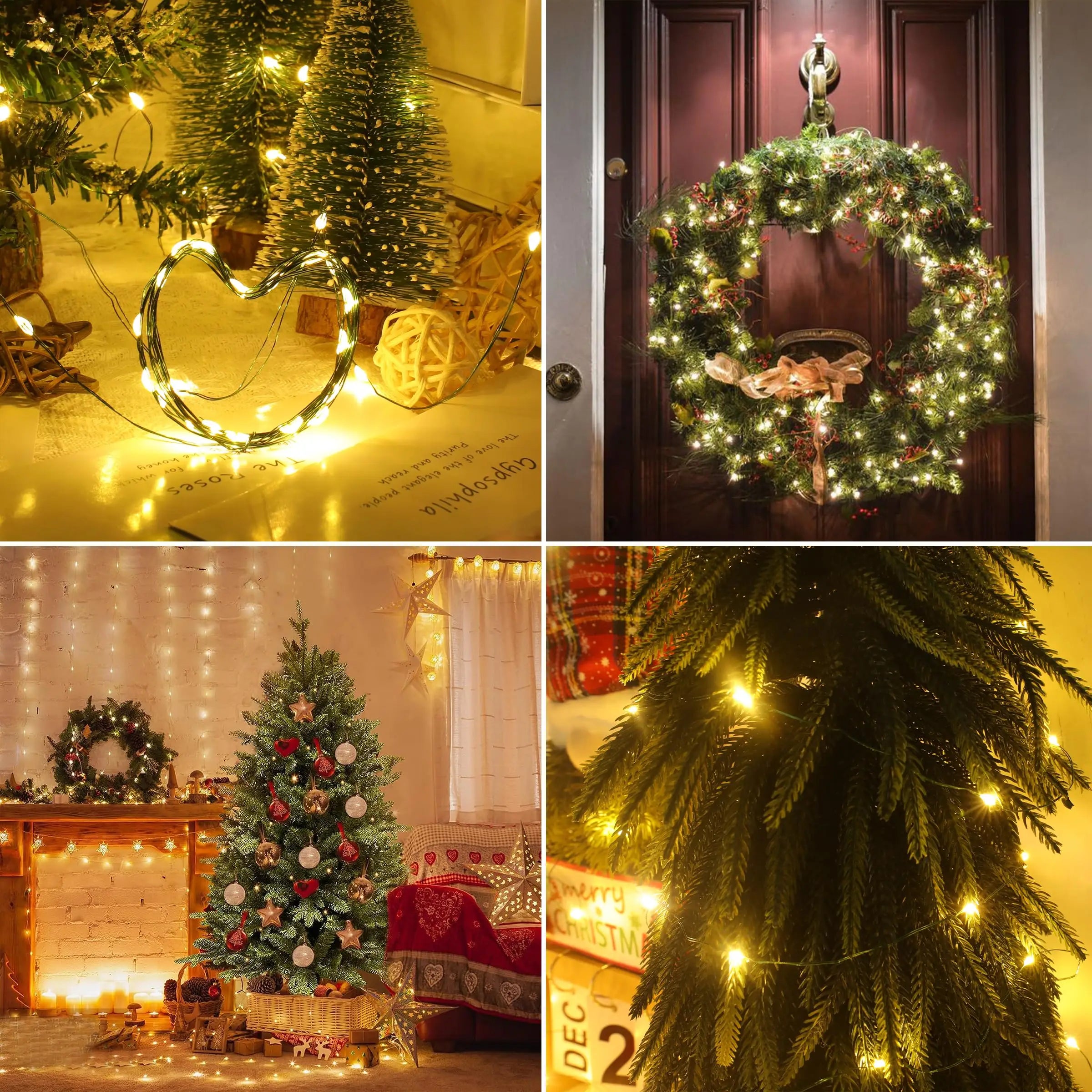 Fairy String Light Waterproof Firefly Lamp Remote Decoration For Christmas Halloween Bedroom Wedding