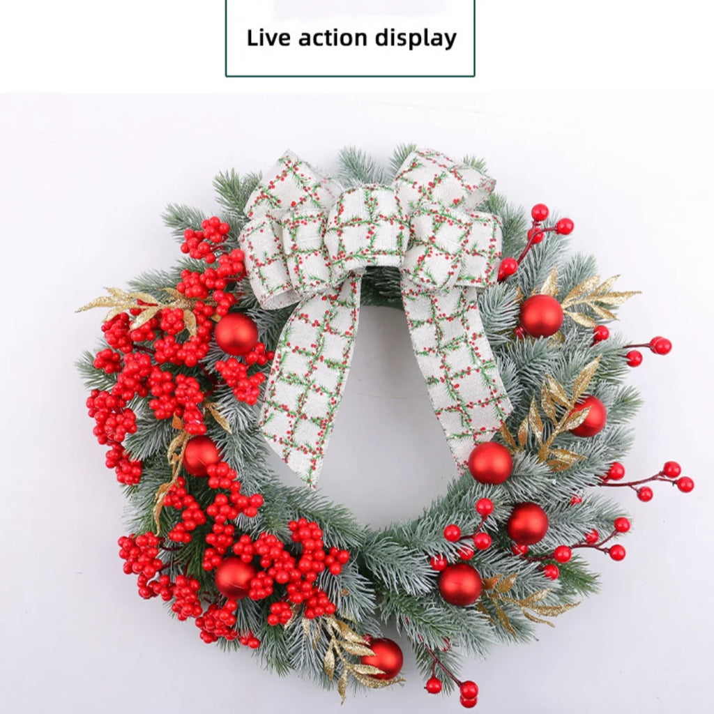 Christmas  Artificial Green Pine Leaf Wreath