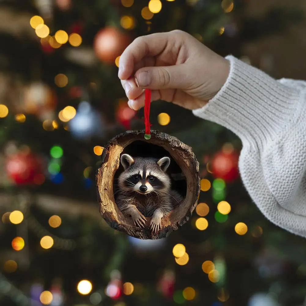 Christmas Cartoon Forest Ornaments