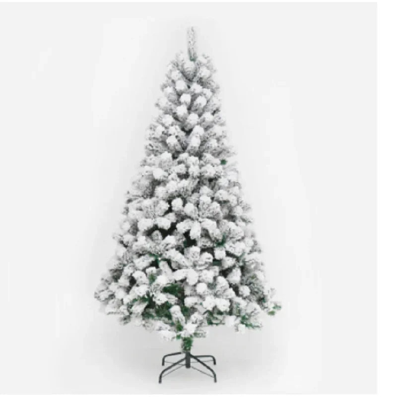 Snow Velvet Metal Base Artificial Christmas Tree