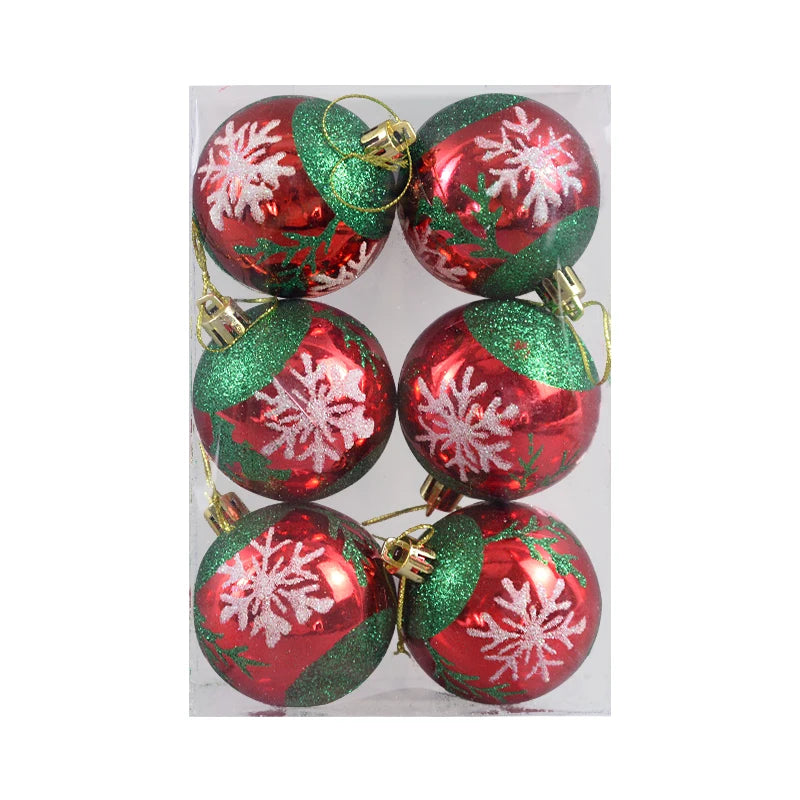 6Pcs/box 6cm Christmas Ball Ornaments