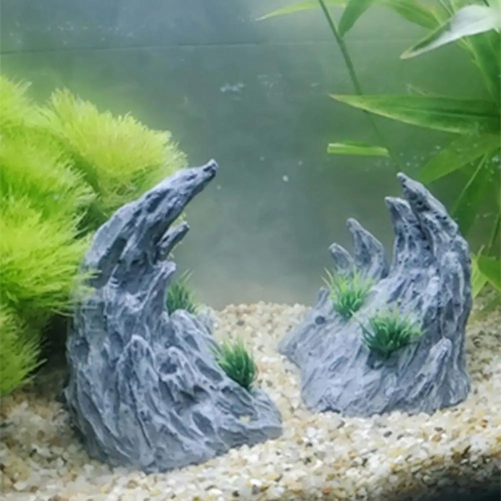 Mountain  Hiding Cave Ornaments For Aquarium Fish Tank Decoration