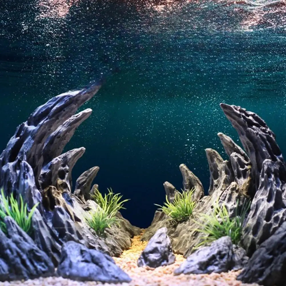 Mountain  Hiding Cave Ornaments For Aquarium Fish Tank Decoration