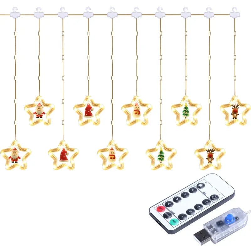 Christmas Lights String Star