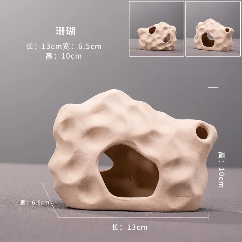 Clay Aquarium Decoration Ceramics Fish Tank Landscaping