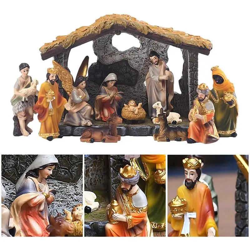 Christmas Manger Nativity Set
