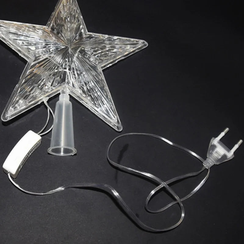 Christmas Color Changing Star Shiny Rotating Light Party LED Lamp