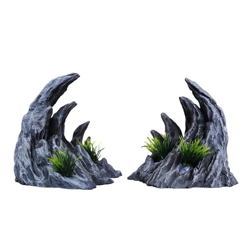 Mountain  Hiding Cave Ornaments For Aquarium Fish Tank Decoration