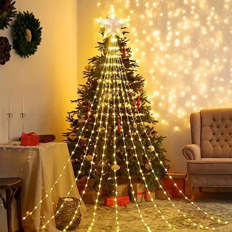 Christmas Waterfall Fairy String Lights
