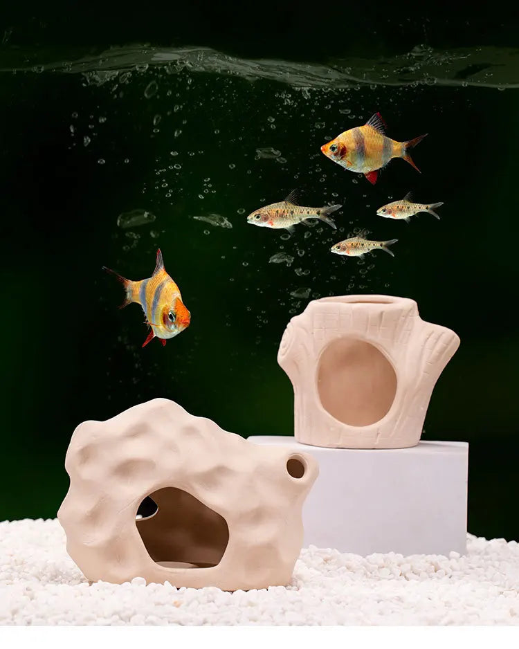 Clay Aquarium Decoration Ceramics Fish Tank Landscaping