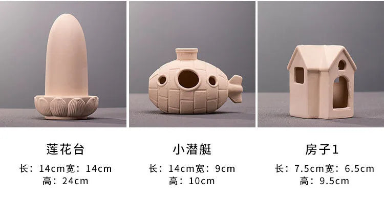 Clay Aquarium Decoration Ceramics Fish Tank Landscaping
