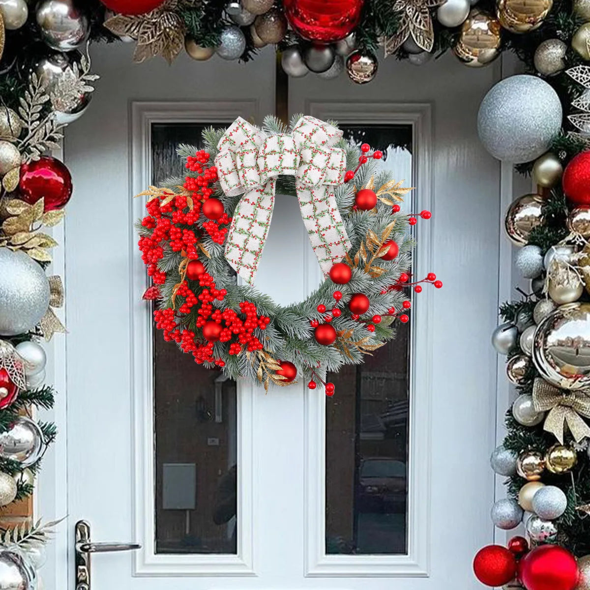 Christmas  Artificial Green Pine Leaf Wreath