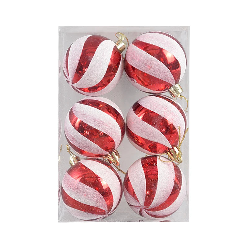 6Pcs/box 6cm Christmas Ball Ornaments