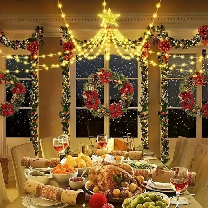 Christmas Waterfall Fairy String Lights