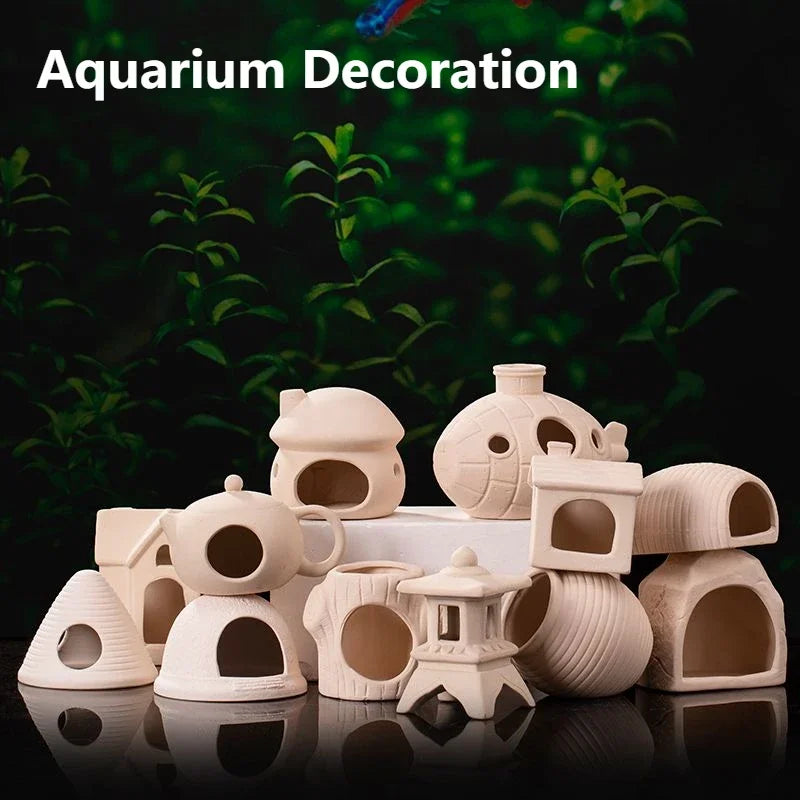 Clay Aquarium Decoration Ceramics Fish Tank Landscaping