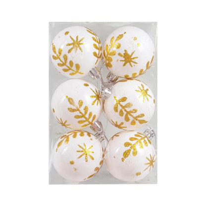 6Pcs/box 6cm Christmas Ball Ornaments