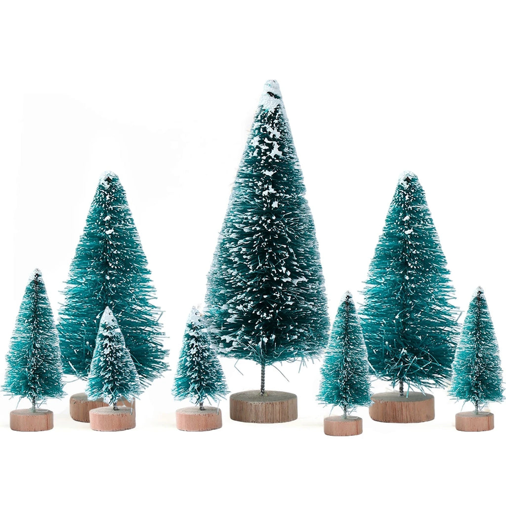 Mini Wooden Christmas Tree Ornament Decor