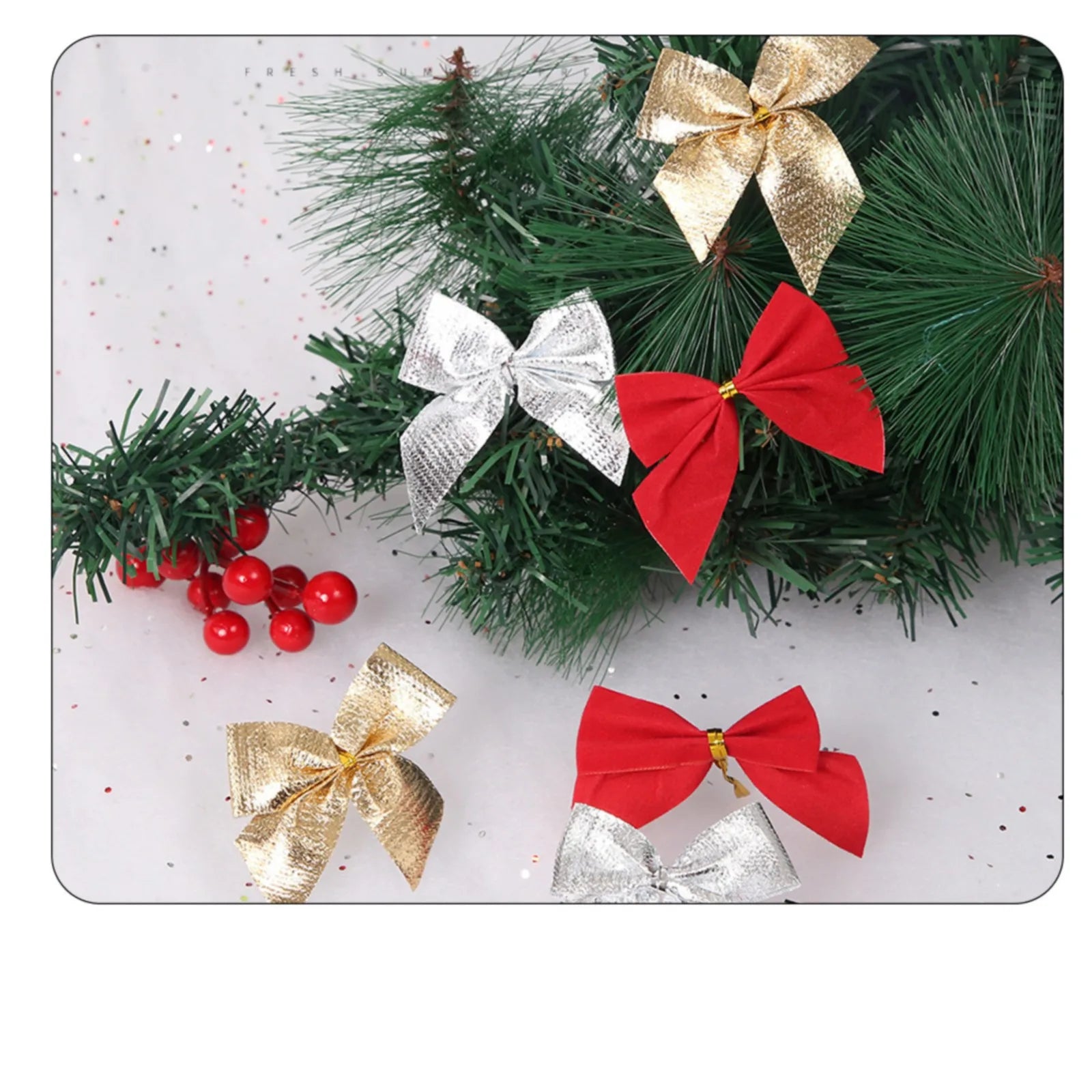 Butterfly Bow Hanging Deco for Christmas Decoration Home