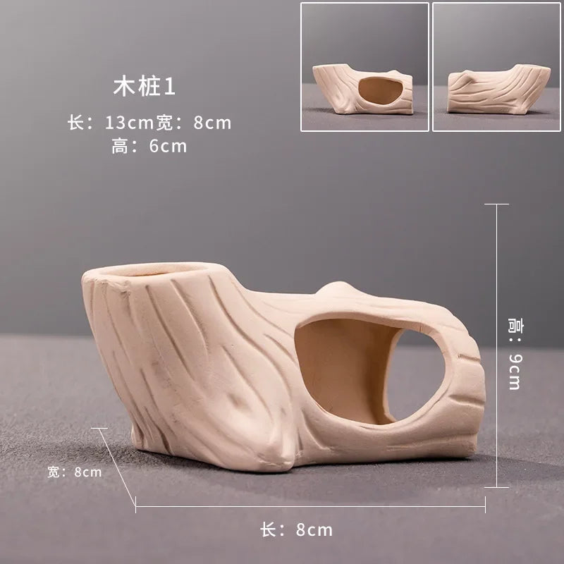 Clay Aquarium Decoration Ceramics Fish Tank Landscaping