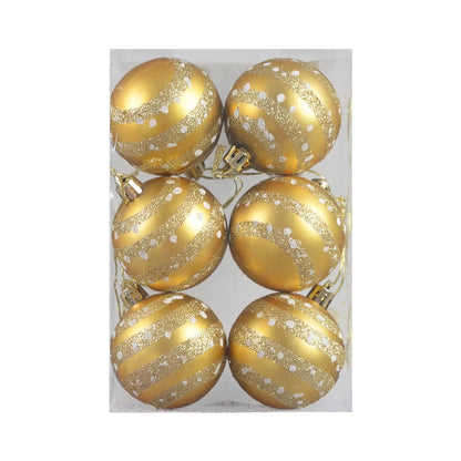 6Pcs/box 6cm Christmas Ball Ornaments