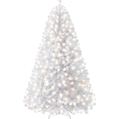 6/7ft Artificial Pink Christmas Pine Tree