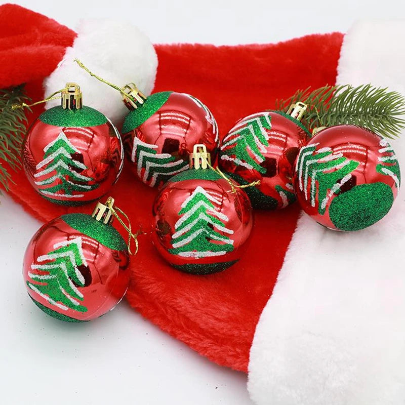 6Pcs/box 6cm Christmas Ball Ornaments