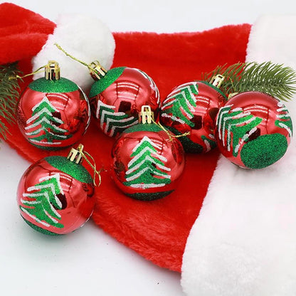 6Pcs/box 6cm Christmas Ball Ornaments