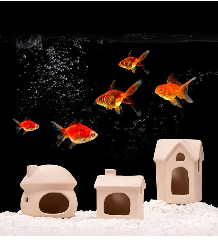 Clay Aquarium Decoration Ceramics Fish Tank Landscaping