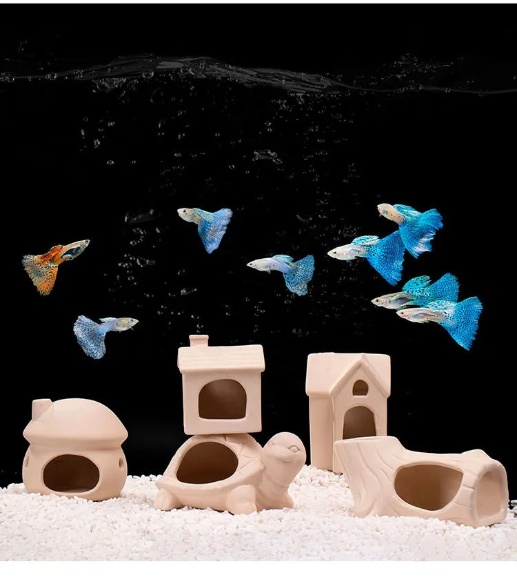 Clay Aquarium Decoration Ceramics Fish Tank Landscaping