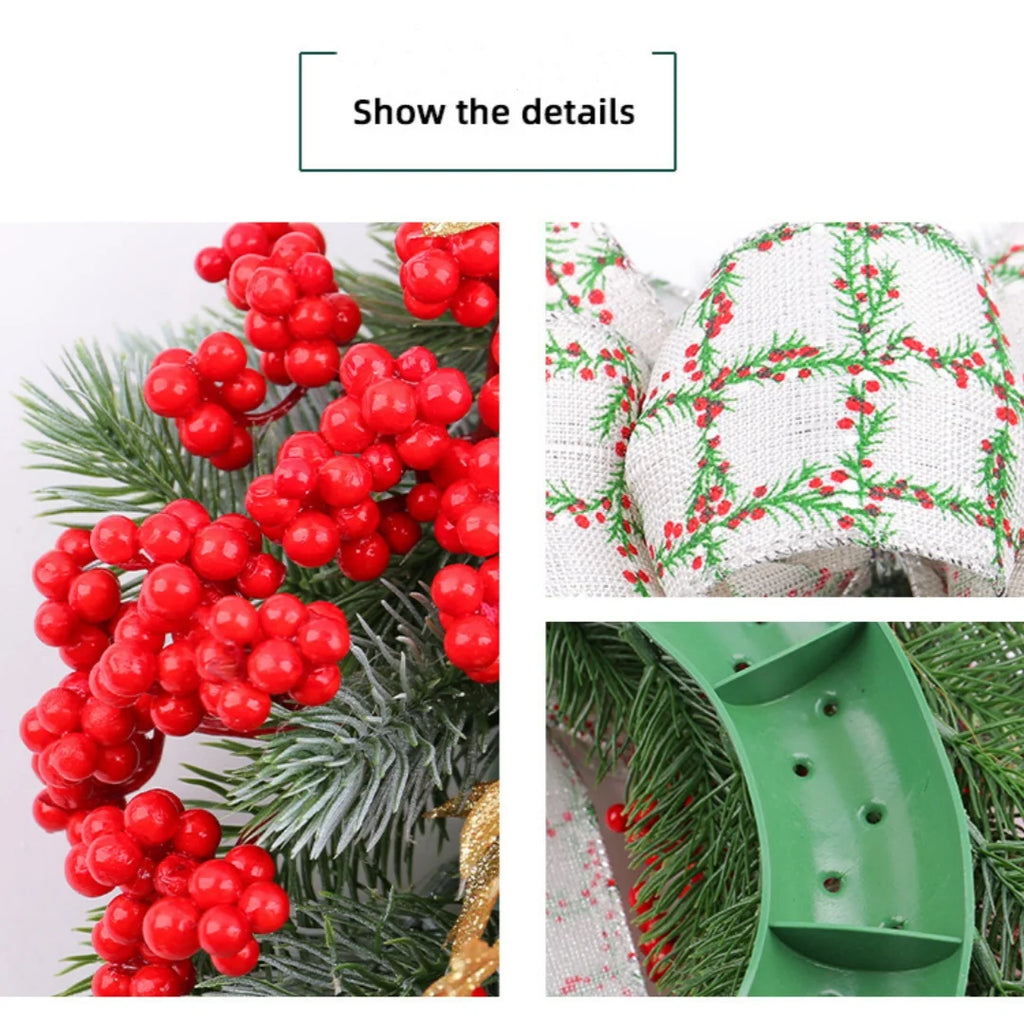Christmas  Artificial Green Pine Leaf Wreath
