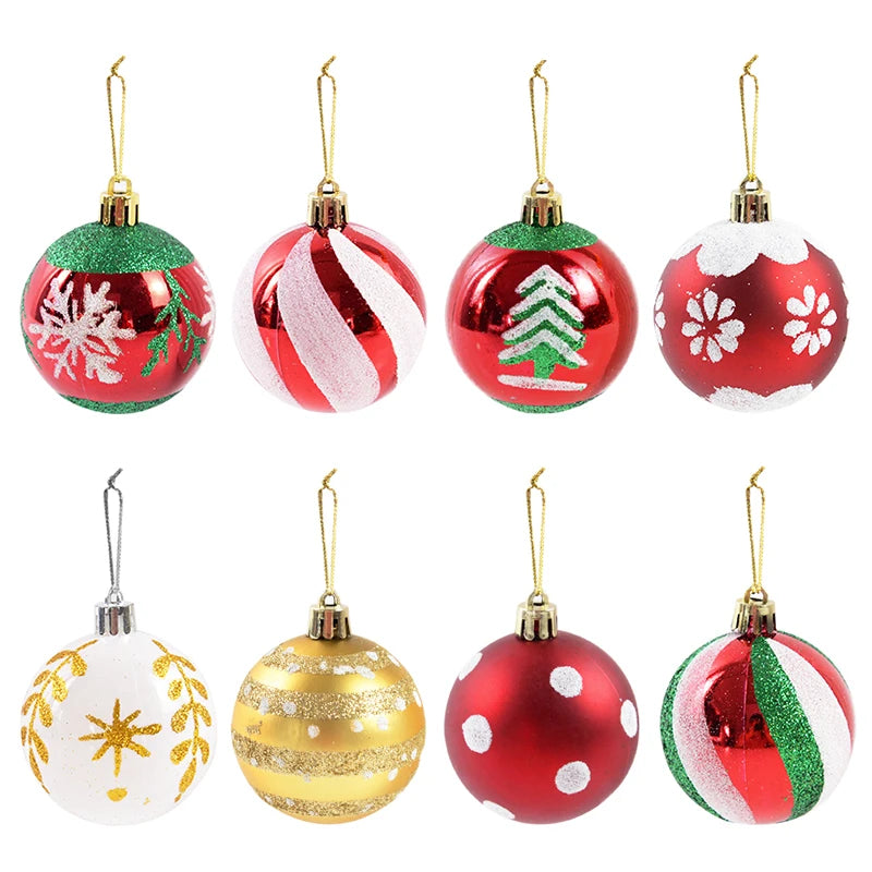 6Pcs/box 6cm Christmas Ball Ornaments