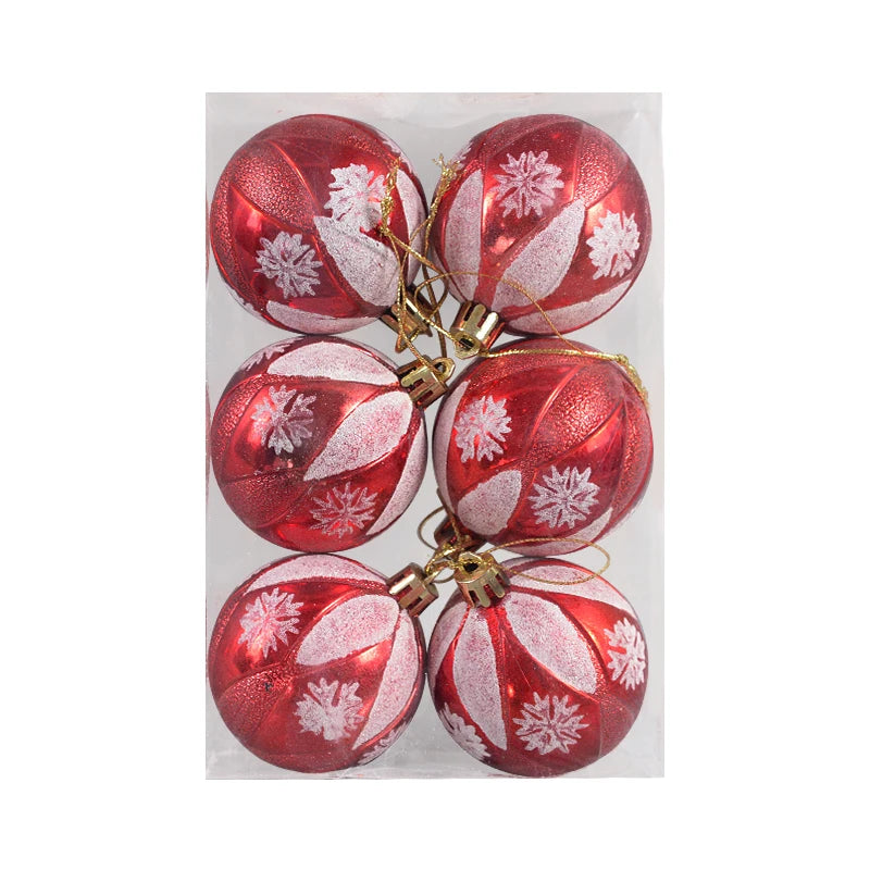 6Pcs/box 6cm Christmas Ball Ornaments
