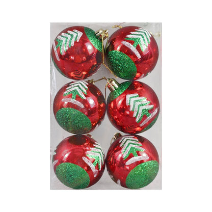 6Pcs/box 6cm Christmas Ball Ornaments