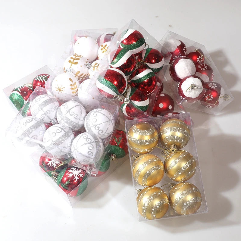6Pcs/box 6cm Christmas Ball Ornaments