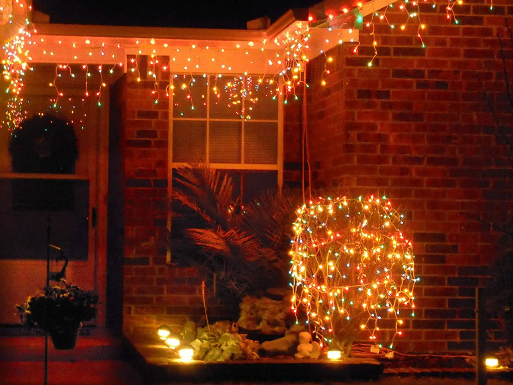 Christmas Festoon Led Icicle Curtain Lights
