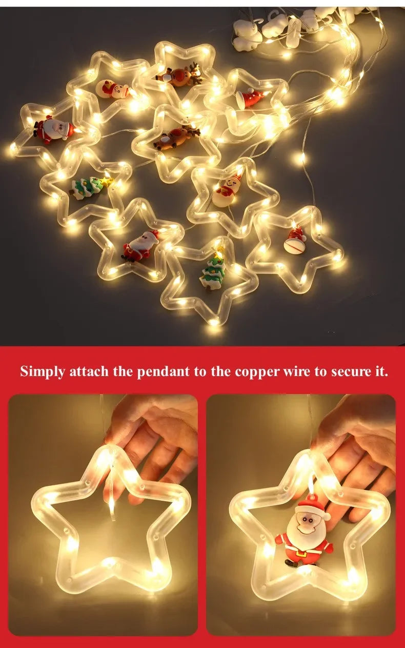 Christmas Lights String Star