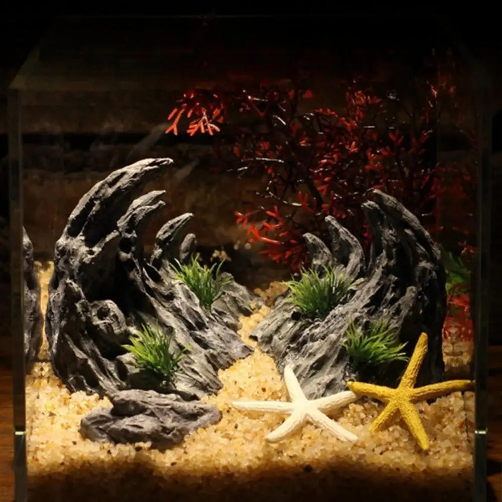 Mountain  Hiding Cave Ornaments For Aquarium Fish Tank Decoration