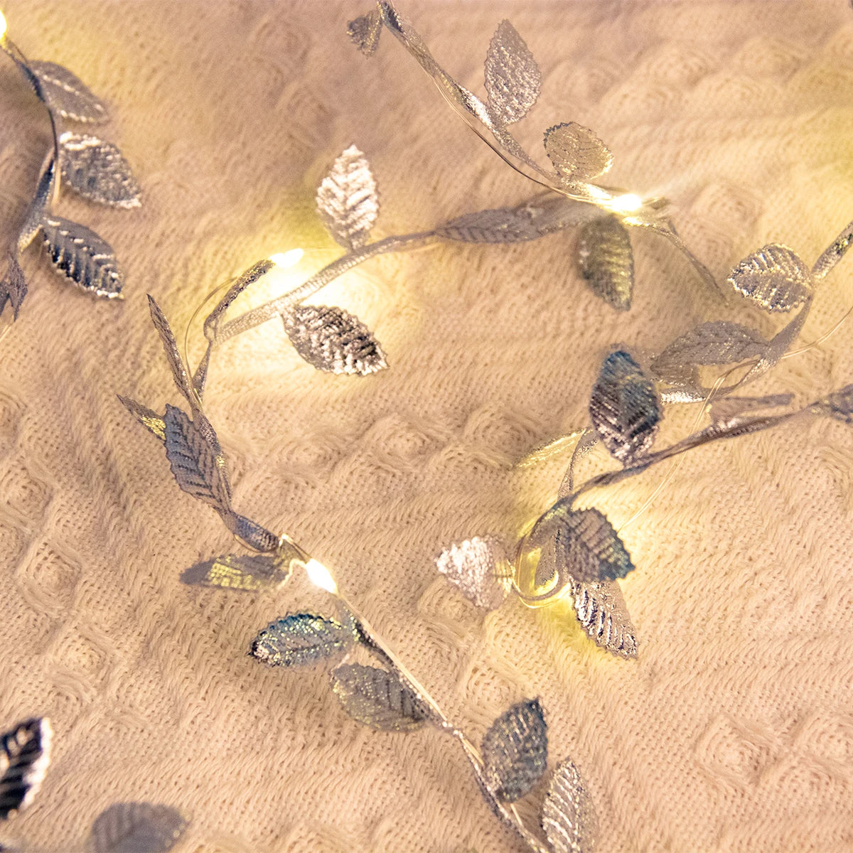 Golden Leaf Decoration String Lights
