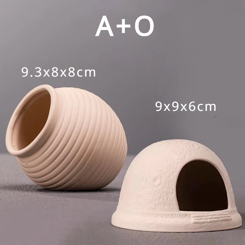 Clay Aquarium Decoration Ceramics Fish Tank Landscaping