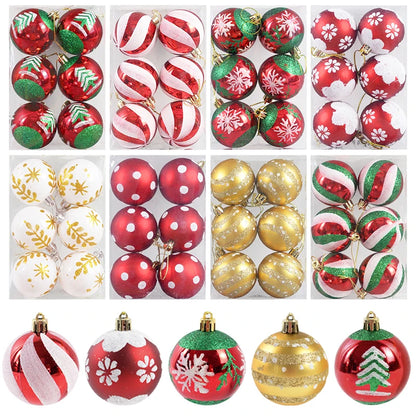 6Pcs/box 6cm Christmas Ball Ornaments