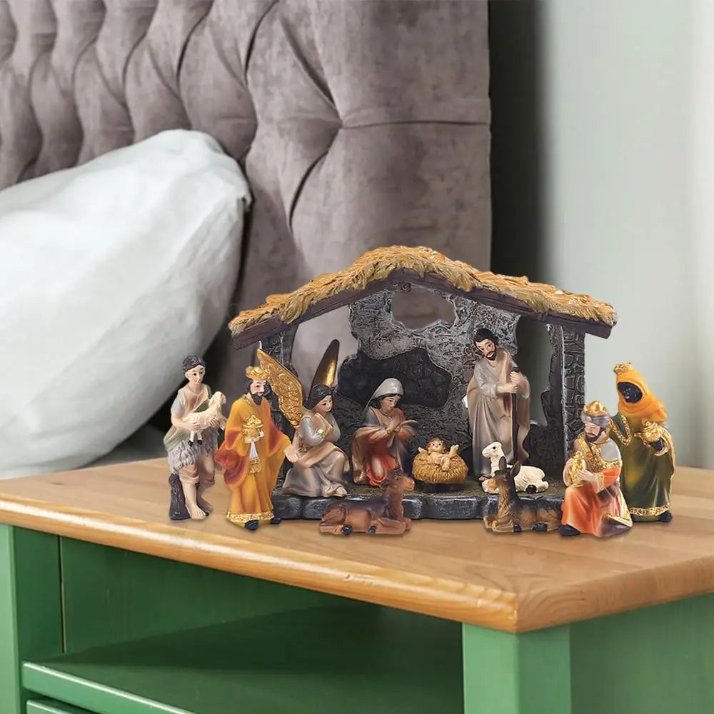 Christmas Manger Nativity Set