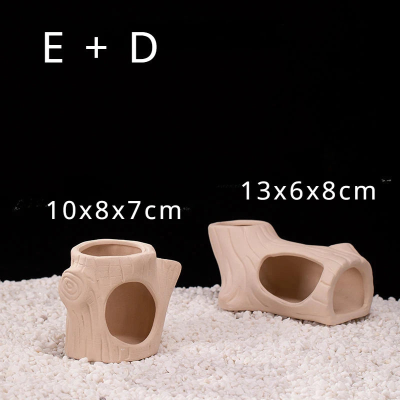 Clay Aquarium Decoration Ceramics Fish Tank Landscaping
