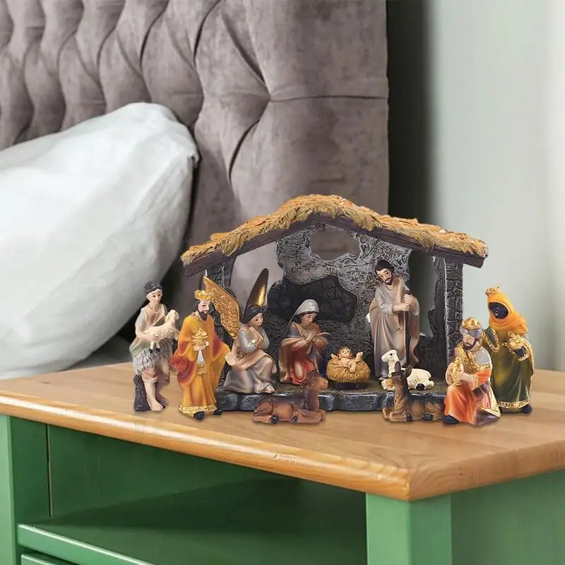 Christmas Manger Nativity Set