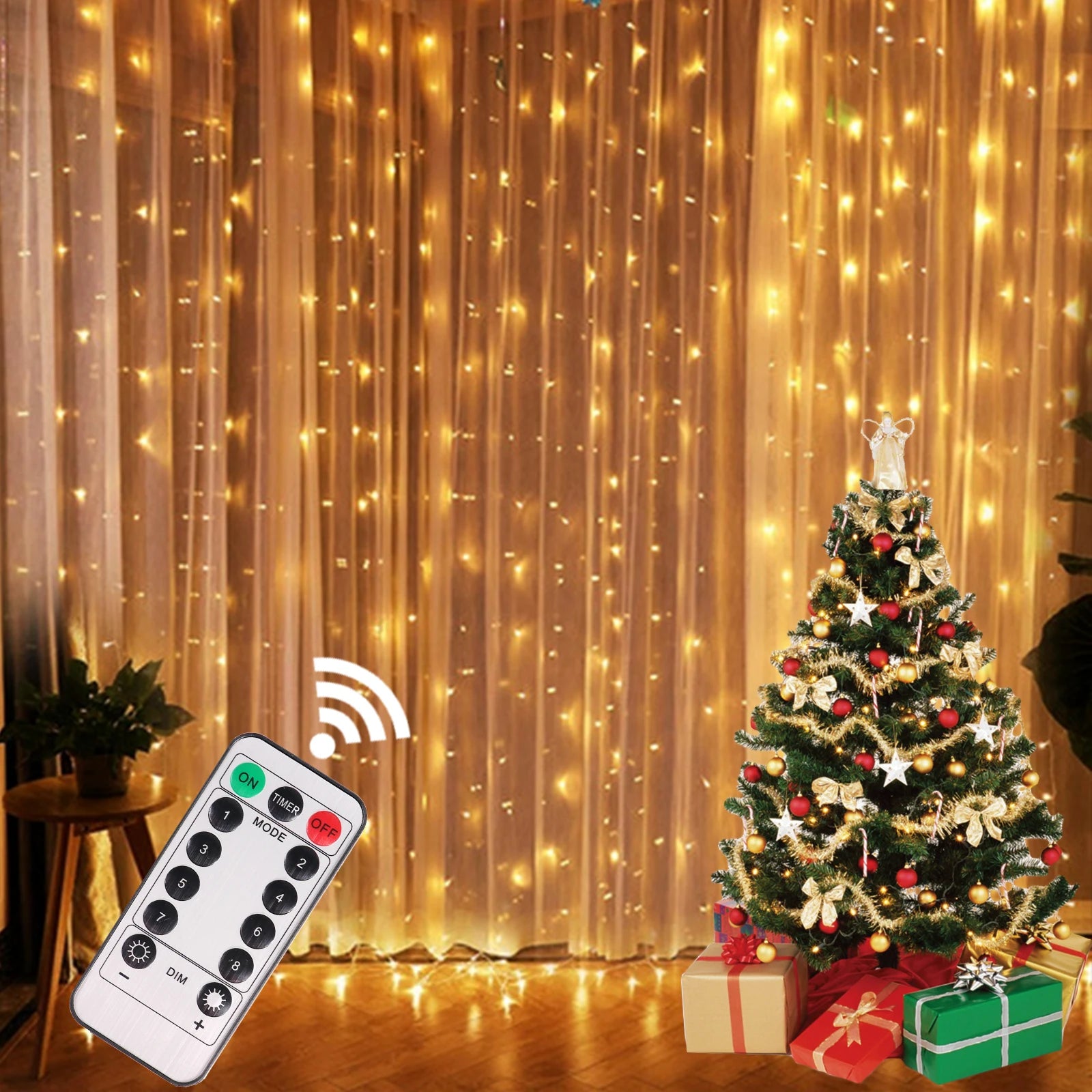 Christmas Curtain Light